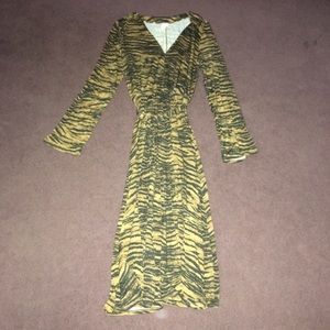 H&M animal print tie dress nwot